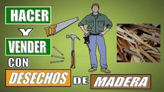 24 COSAS QUE PUEDES HACER CON DESECHOS DE MADERA Y VENDERLAS [upl. by Lurline]