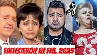 10 Famosos Mexicanos que Fallecieron en FEBRERO del 2025 [upl. by Crisey]