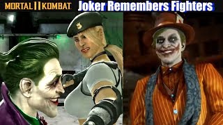 MK11 Joker Remembers Characters from MK amp NRS Games  Mortal Kombat 11 [upl. by Lian]