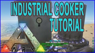 Ark Survival Evolved  Industrial Cooker How To Place It And What Its Used For [upl. by Solnit]