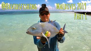 Bluefin Trevally Fly Fishing Maldives [upl. by Aicenav142]