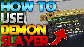 How To Use Demon Slayer Mod Minecraft 1165 2021 [upl. by Soalokcin]