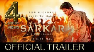 Sarkar  Trailer Tamil  Thalapathy Vijay  Sun Pictures  A R Murugadoss  A R Rahman [upl. by Bourgeois]