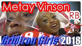 LFL 2018 Highlights  Metay Vinson Highlights  Gridiron Girls [upl. by Henebry]