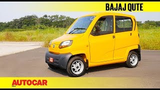 Bajaj Qute  First Drive Review  Autocar India [upl. by Ainorev]