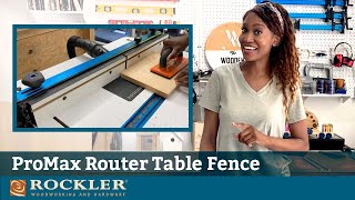 Setting Up Rockler ProMax Router Table Fence [upl. by Stanfield]