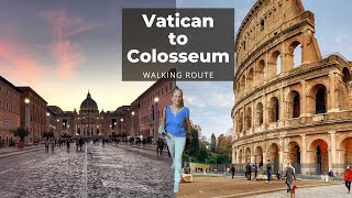 How To Walk From The Vatican To The Colosseum In Under An Hour [upl. by Anayad]