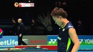 Kento Momota vs Lin Dan  MS QF Match 2  Yonex All England Open 2015 [upl. by Estell]