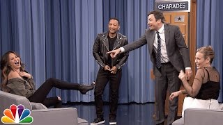 Charades with Chelsea Handler John Legend and Chrissy Teigen [upl. by Ehud148]