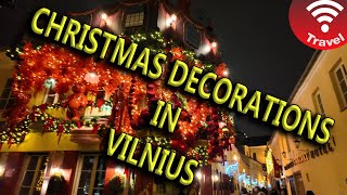 Vilnius Christmas decorations 2024 [upl. by Anuat258]