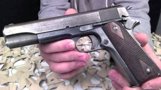 Colt M1911 USGI US Army 45ACP Pistol Overview  Texas Gun Blog [upl. by Monetta]