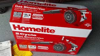 Homelite 2 Cycle Gas BlowerVac [upl. by Airotnes364]