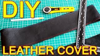 How to Make Steering Wheel Cover With Leather DIY [upl. by Hattie]