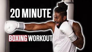 4 Round Boxing Workout AtHome with Coach PJ [upl. by Barnabe98]