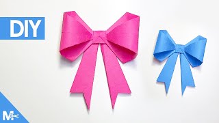 ► Como hacer un MOÑO DE PAPEL Origami Fácil 🎀 [upl. by Francie]