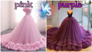 ❤pink vs purple💜  girly challange [upl. by Kurland104]