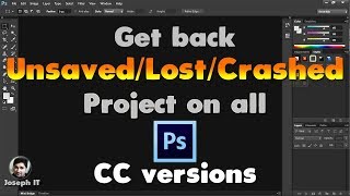 Adobe Photoshop CC  Enable Autosave and get crashed or unsaved File back [upl. by Chew]