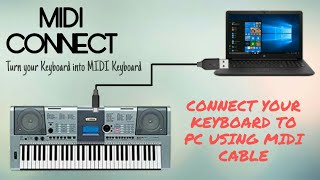 Connecting Keyboard to PC Using MIDI  Record the Best Music [upl. by Sila]