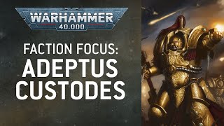 Faction Focus Adeptus Custodes – Warhammer 40000 [upl. by Oilejor]