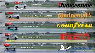 Bridgestone vs Continental vs Goodyear vs Pirelli vs Michelin – Tyre Test [upl. by Ayatahs]