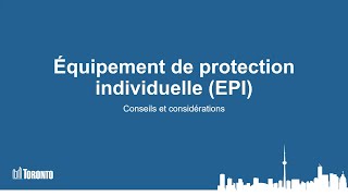 Équipement de protection individuelle EPI [upl. by Uel]