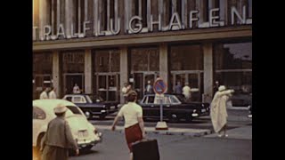 Berlin West Berlin Tempelhof airport 1968 archive footage [upl. by Marysa945]