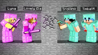 MINECRAFT RETO CHICAS VS CHICOS 😱 ¿QUIEN ES MÁS PRO EN MINECRAFT [upl. by Jodoin]