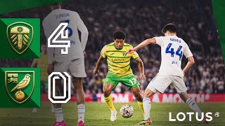 HIGHLIGHTS  Leeds United 40 Norwich City [upl. by Harrie]