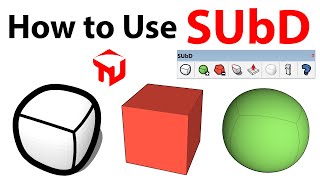 How to Use SUbD Plugin In SketchUp  Subdivision Modeling  TutorialsUp [upl. by Thelma]