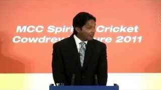 Kumar Sangakkara  The Lahore Attack  MCC Spirit of Cricket Cowdrey Lecture 2011 [upl. by Ydnab]