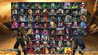 Mortal Kombat Armageddon  All Characters List PS2 Gameplay HD PCSX2 [upl. by Grochow]