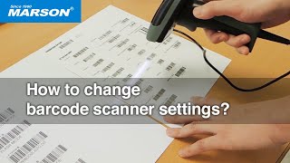 How to change barcode scanner settings [upl. by Yentroc418]