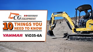 CG Equipment  10 Things You Need To Know About The Yanmar ViO356A [upl. by Zane408]