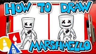 How To Draw Fortnite Marshmello Skin [upl. by Atsahs766]