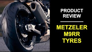 Motorcycle Tyre Review Metzeler Sportec M9RR on a BMW S1000RR [upl. by Flavio]