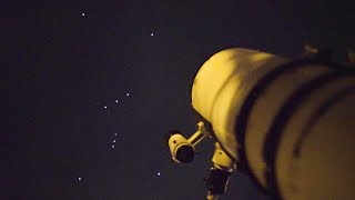 Orion Nebula and Betelgeuse Live View through my Telescope [upl. by Ecnerual]