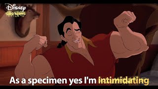 Gaston  Beauty And The Beast Lyric Video  DISNEY SINGALONGS [upl. by Wilkins305]