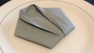 Tuto Pliage Serviette Veste  How To Fold A Napkin Dinner Jacket [upl. by Yznil]