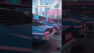 AIGenerated Cyberpunk Muscle Cars  Futuristic Car Designs [upl. by Atahs]