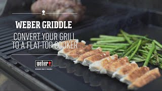 Weber Griddle  Flattop Cooking on your Grill [upl. by Jehanna]