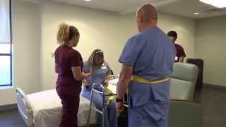 Physical Therapy Transfer Training  How To Transfer From Wheelchair To Bed [upl. by Kra]