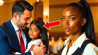 Waitress Brings Her Daughter to Work and She Runs to Hug the Millionaire at Table Calling Him quotDadquot [upl. by Nonnah]