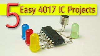 5 easy electronics projects with 4017 IC [upl. by Takken]