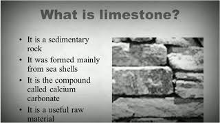 What is limestone [upl. by Tnarb]