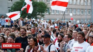 Belarus protests continue despite crackdown  BBC News [upl. by Philipines]