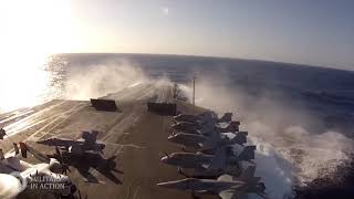 Navy Aircraft Carrier In Heavy Seas  EXPENSIVE SHIPS [upl. by Norel]