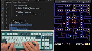 ASMR Programming  Coding Pacman  No Talking [upl. by Molini]