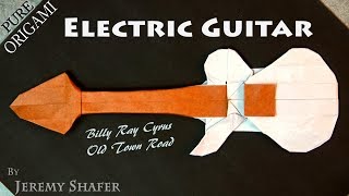 How to make an Electric Guitar  Pure Origami [upl. by Niamert869]