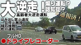 「ヤダ、怖い」黒い車がさらにこの後、前代未聞のとんでもない行動に出る 高齢ドライバー 逆走車 信号無視 認知症 【社会問題】 ドラレコ [upl. by Nosille328]