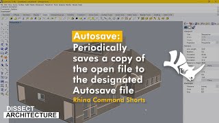 Autosave Command for Rhinoceros 3D  Quick Rhino Commands  Shorts [upl. by Eenal]